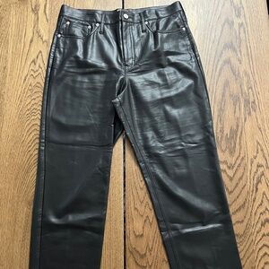 J Crew Vegan Leather Jeans
